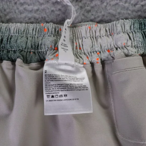 Lululemon Hotty Hot Short Womens 2 Gray Printed LR Lined 2.5" Athletic Running - Picture 9 of 11